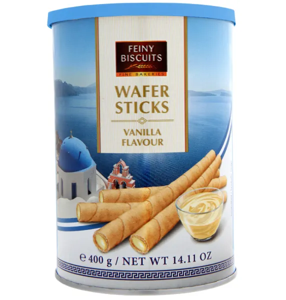 Feiny Biscuits Rolled Wafers with Vanilla Cream Filling 14oz 400g