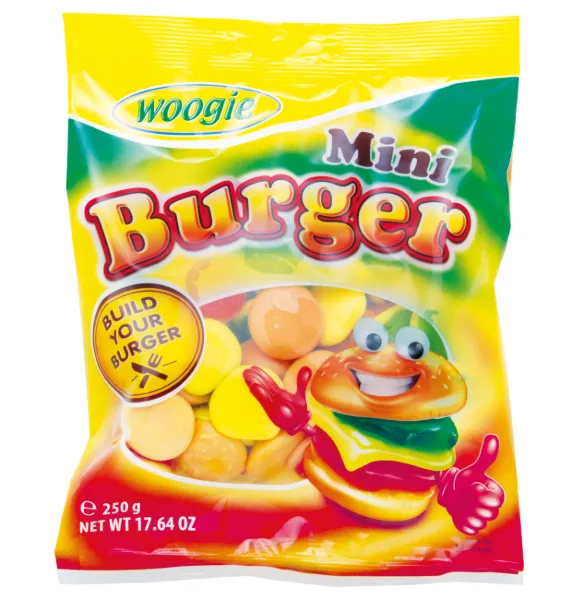 Woogie Mini Burger Shaped Candies 8.8oz 250g