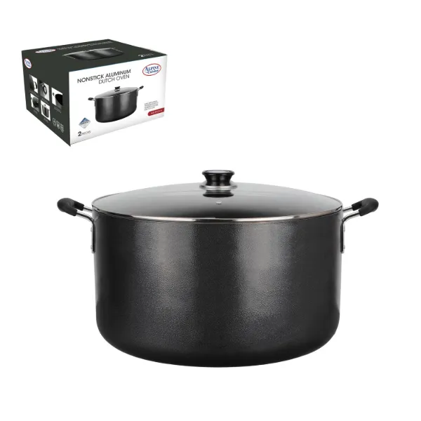 Dutch Oven Aluminum 35Qt Nonstick coating Gray