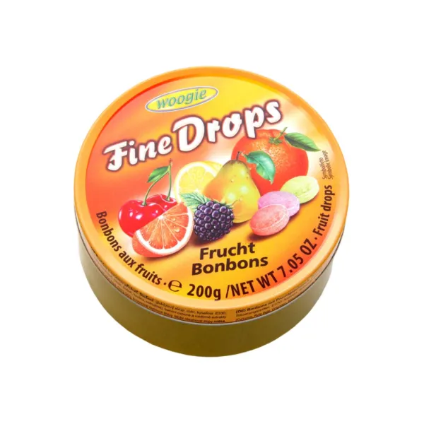 Woogie Fine Drops Fruit Mix Flavors 7oz 200g