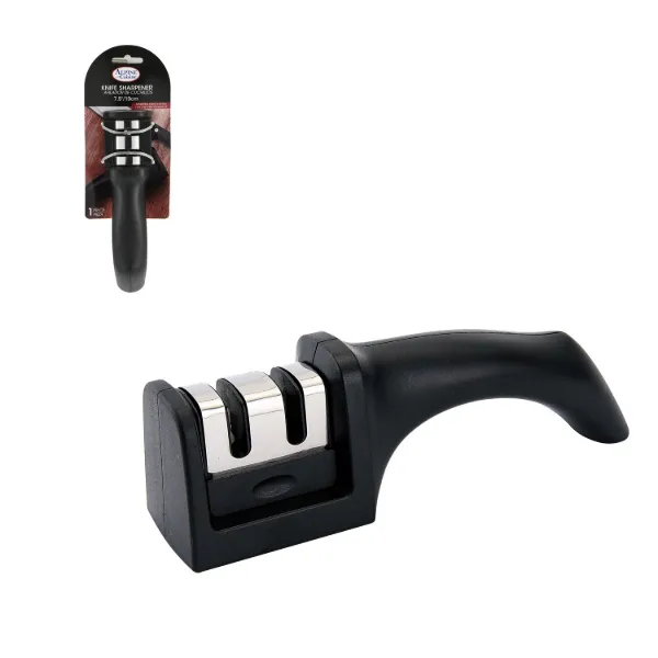 Knife Sharpener Plastic and SS 7.5x2x2.5in