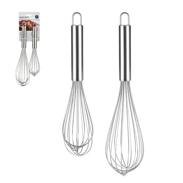 HB SS Whisk 2pc Set 12in 10in