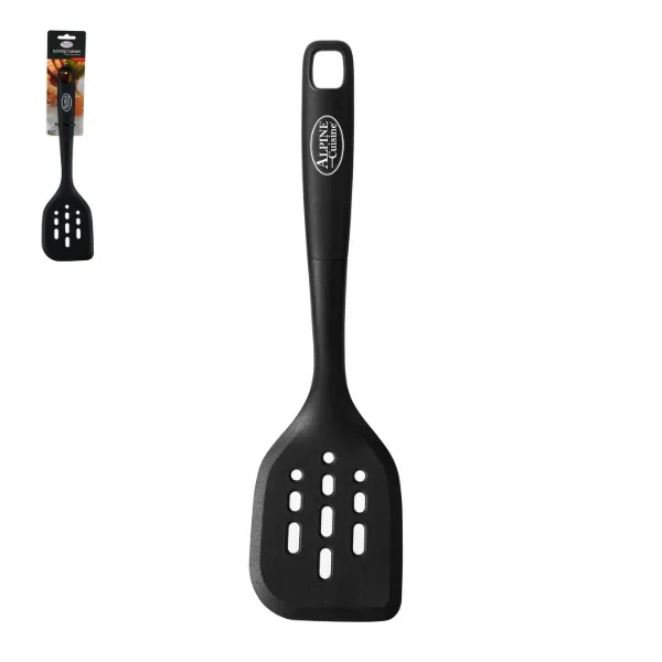 Slotted Turner with Black TPR Handle