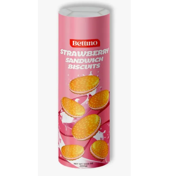 Bettino Sandwich Biscuits with Strawberry Filling 17.6oz 500g