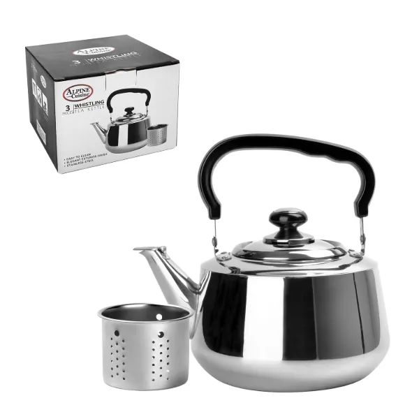 Tea kettle SS 2.2L with strainer