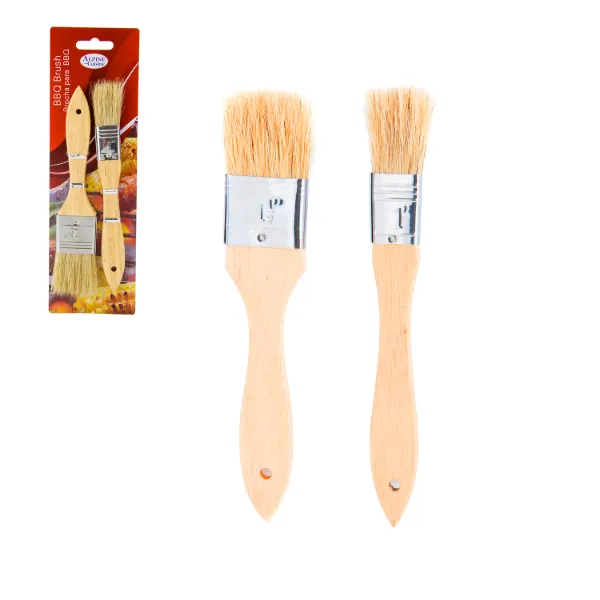 Brush 2pc set wood