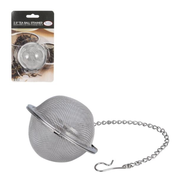 Tea Strainer Mesh Ball 2.5in SS Small