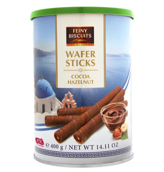 Feiny Biscuits Rolled Wafers with Cocoa Hazelnut Cream Filling 14oz 400g