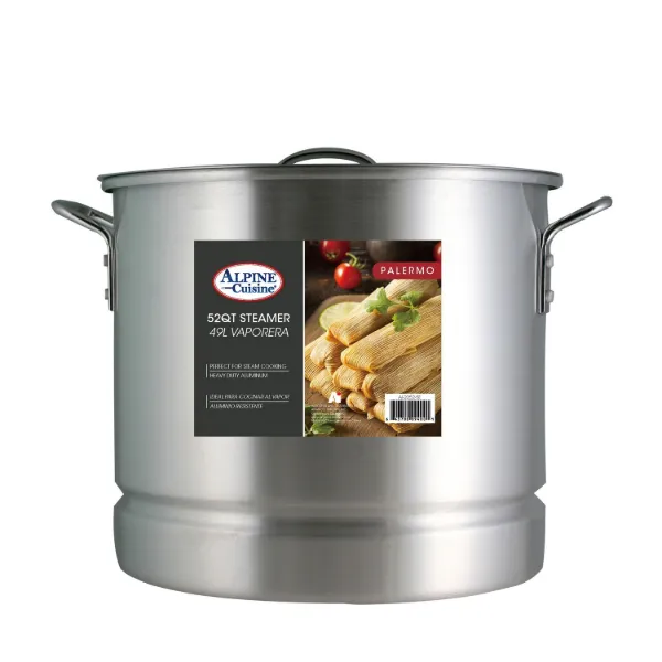 Aluminum Stock Pot 20QT with Lid, Steamer