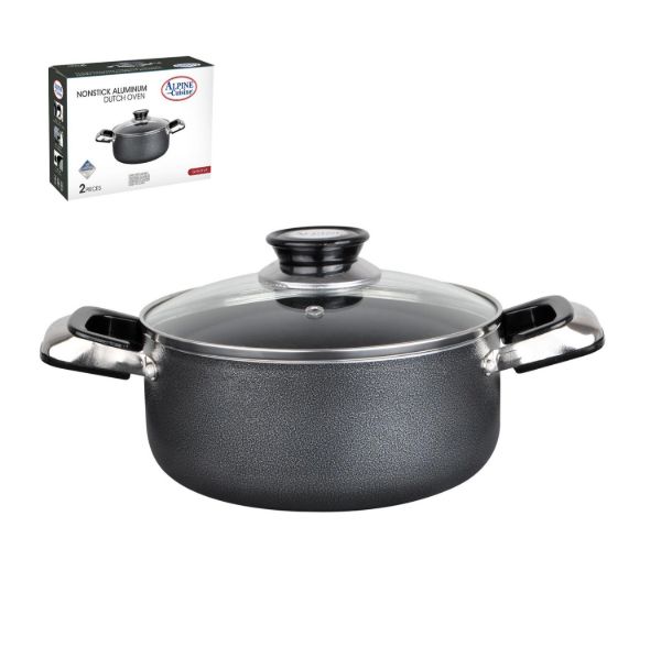 Dutch Oven 4Qt Aluminum Nonstick coating, Gray