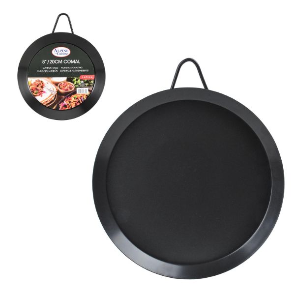 Comal Carbon Steel 8in Nonstick Coating Round