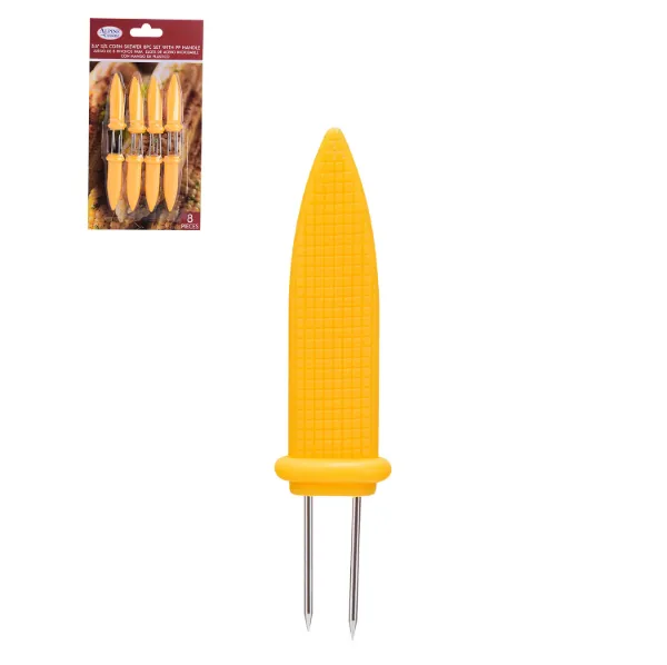 Corn Skewer 8pc Set SS 3.5in with PP Handle
