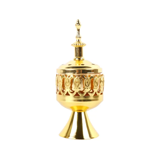 Iron Incense Burner Gold Color
