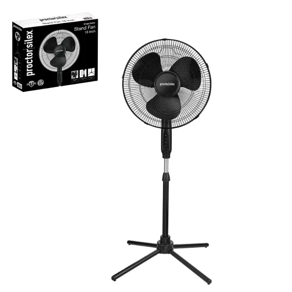 PS 16in stand fan in Black