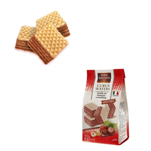 Feiny Biscuits Wafer Cubes with Hazelnut Cream Filling 4.4oz 125g
