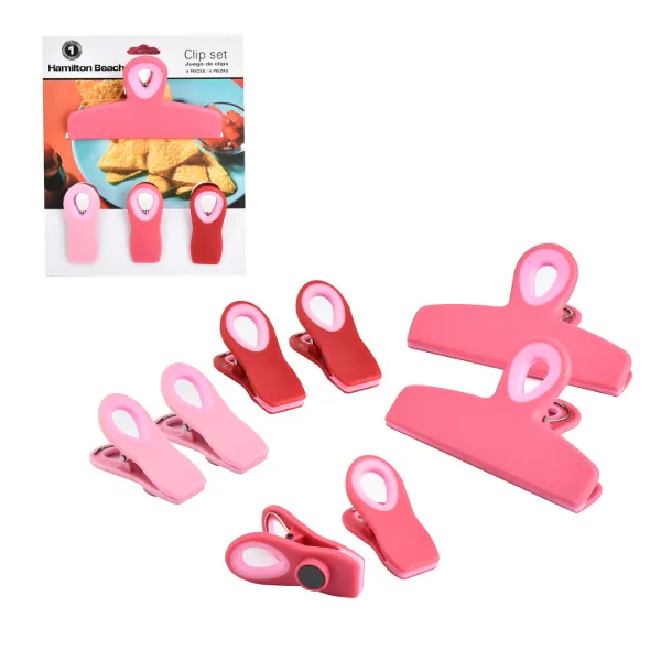 HB Set of 4pc PP Clip Pink