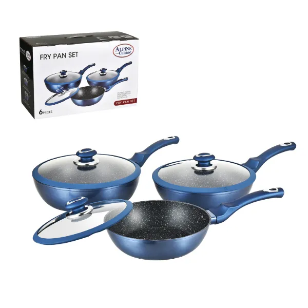 AC Set of 6pc Alum Forged Deep Fry Pan