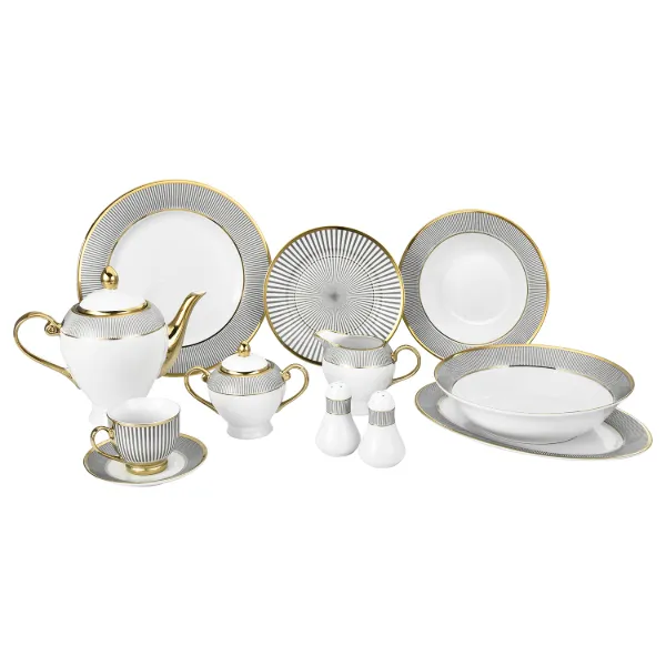 AC Set of 49pc Porcelain Dinner Round Shape