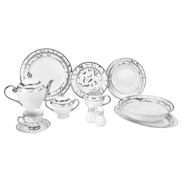 AC Set of 49pc Porcelain Dinner Round Shape