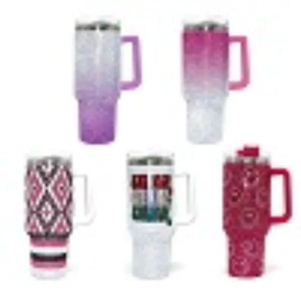 40oz Rhinestone Tumbler With Customized Design