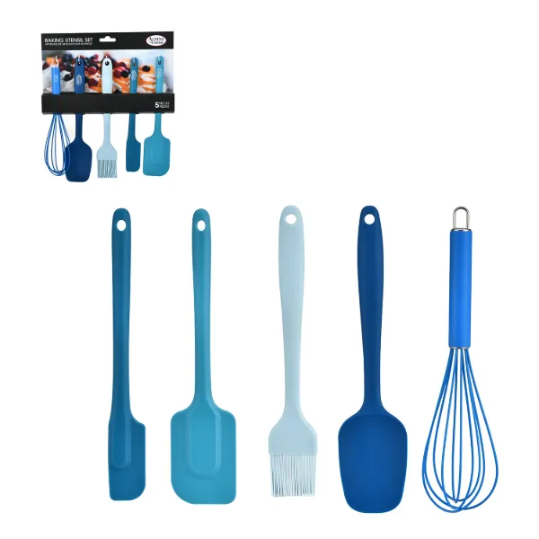 AC Set of 5pc Silicone Baking Tools Tonal Blue