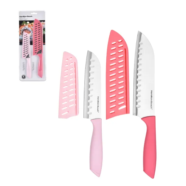 HB Set of 4pc SS Cutlery Blade with Pink Sheath