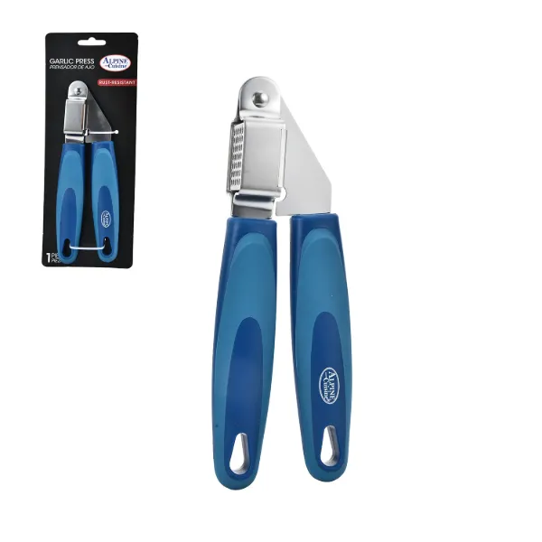 AC SS Garlic Press with 2 Tone Blue Handle 8in