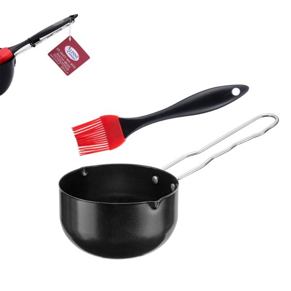 AC SS Sauce Pan Nonstick Coating 4.5x2.5in