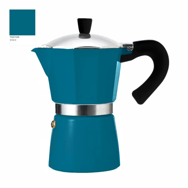 AC Alum Coffee Maker Espresso 8.5oz 251ml Tonal Blue