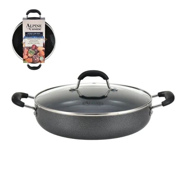 AC Alum Low Pot 4.5qt 4.2L Grey