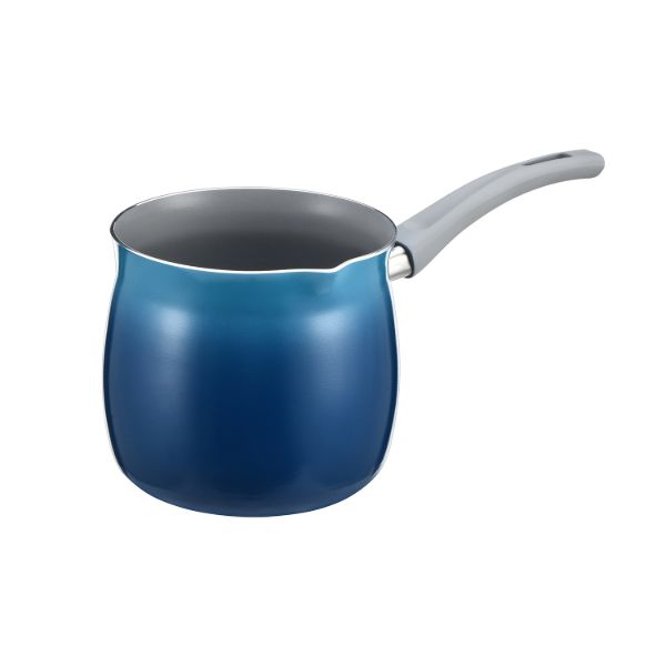 AI Alu. coffee warmer 48oz Toal Blue painting and Grey nonstick coating