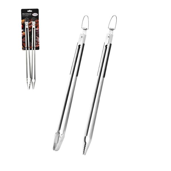 AC Set of 2pc SS BBQ Tong 21in