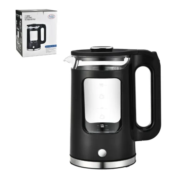 AC Electric Glass Kettle 1100W 57.48oz