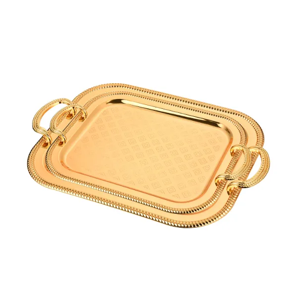 AC Metal Tray 2PCS set Gold Plated
