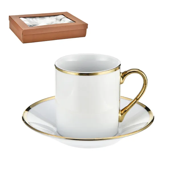 AC Glass Coffee Cup and Saucer 6 by 6 100ml