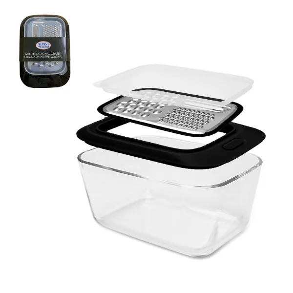 Multifunctional Grater with High Borosilicate Glass 7.9*5.7*4.33in