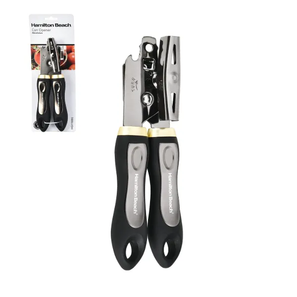 HB Iron Can Opener Black with Gold 8.5in