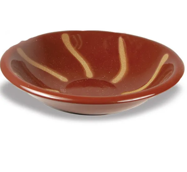 Hummus Plate Stoneware 6.5in PR