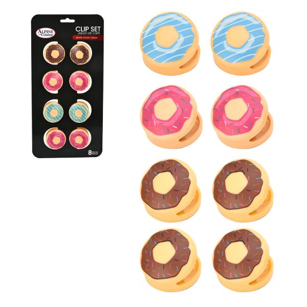 AC Set of 8 Plastic Snack Clip 10g Donut