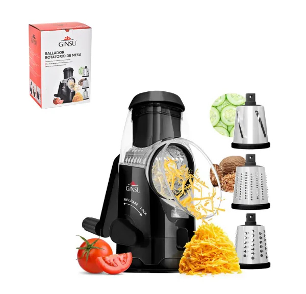 GU Plastic Rotary Cheese Grater with Handle 8x6x10in