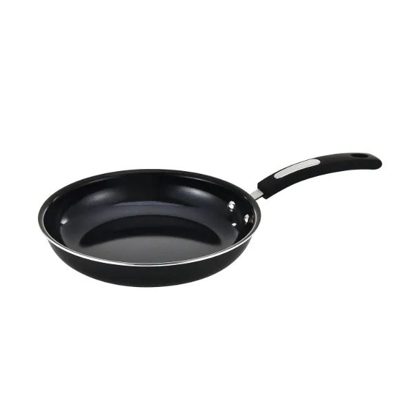 HB Alum Fry Pan Grey and Black Ceramic Interior 2.5mm 10in Black