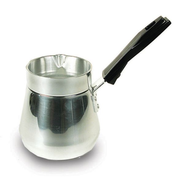 AC Alum Coffee Warmer Pyramid 12oz 354ml with Blk Handle
