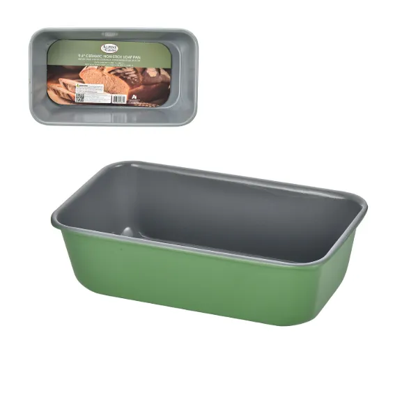 AC 9x5in Watercress Green Loaf Pan 0.6mm Gray Nonstick coating
