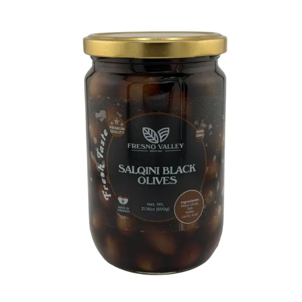 Fresno Valley Black Olive Salqini 21.16oz 600g