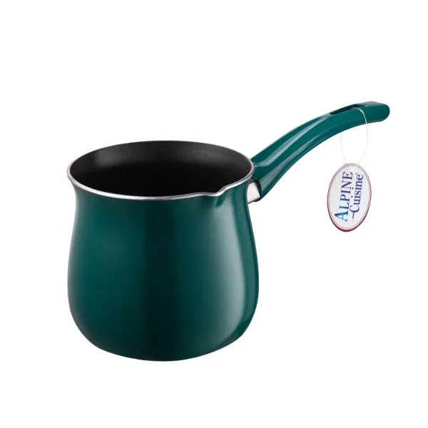 "Coffee Warmer 26Oz with Black Nonstick Coating,Shaded Spruce Painting"