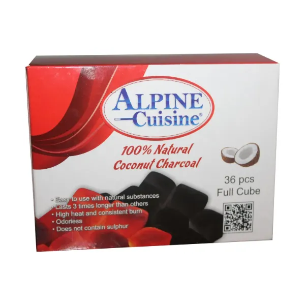 Charcoal coco full cube 0.50kg 36pcs, box