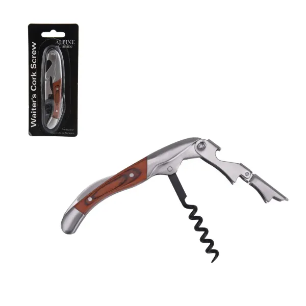 Corkscrew Die casting Steel 4.5in with Color Wooden