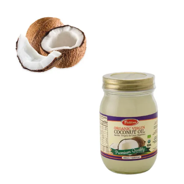 Bettino Glass Organic Virgin Coconut Oil 13.5oz 400ml