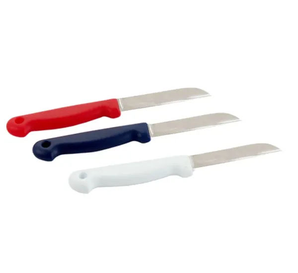 AC Cutlery Set 6Pcs In Blister Pack. Red, White, Blue Handles Italia