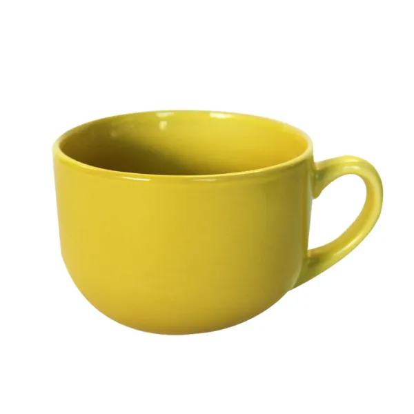Latte Mug Stoneware 22oz yellow
